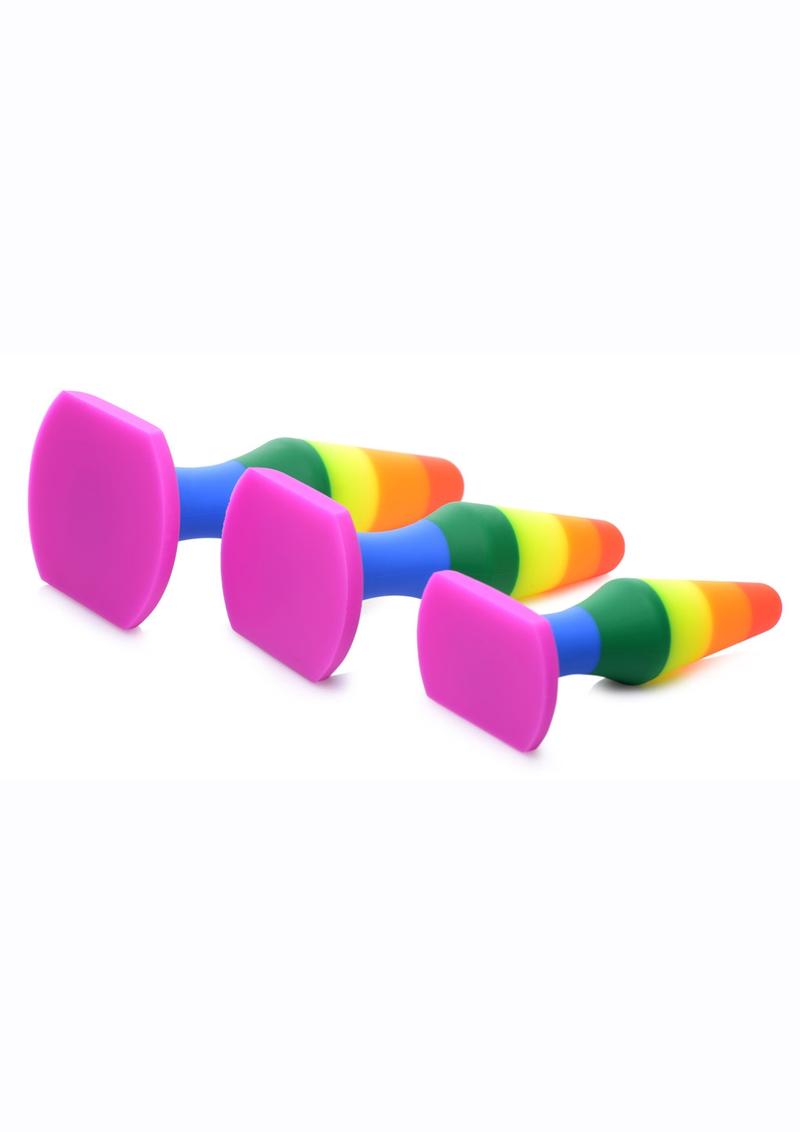 Frisky Rainbow Silicone Anal Trainer Set (3 Piece)
