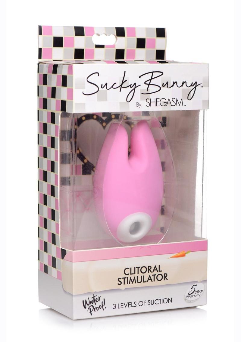 Inmi Sucky Bunny 20X Rechargeable Silicone Clitoral Stimulator - Pink