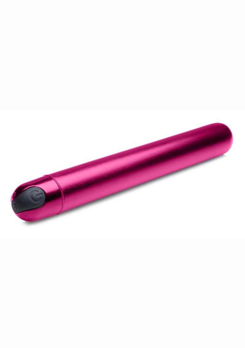 Bang! 10X Slim Metallic Rechargeable Silicone Bullet - Pink