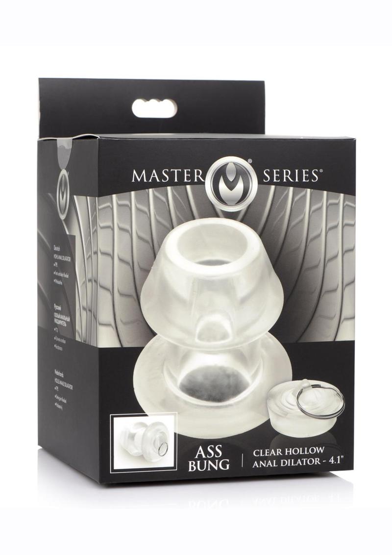 Master Series Clear Hollow Anal Dilator - XLarge