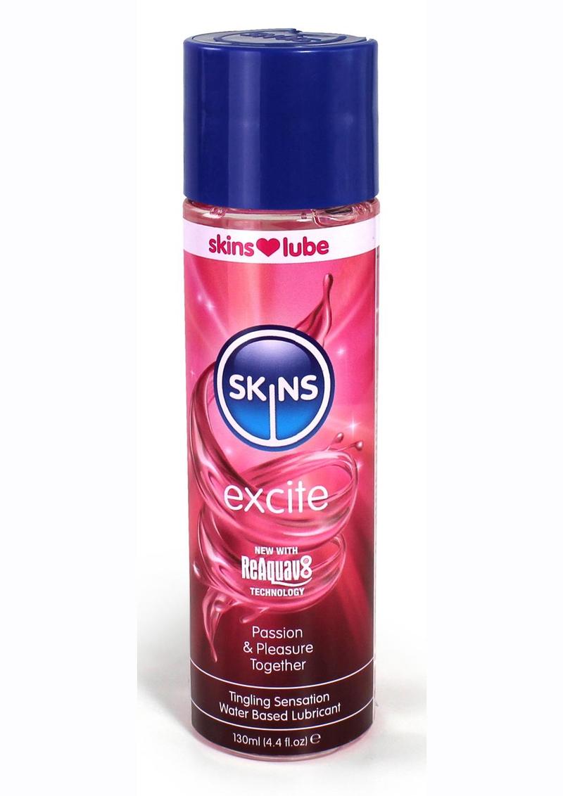 Skins Excite Tingling Water Based Lubricant 4.4oz