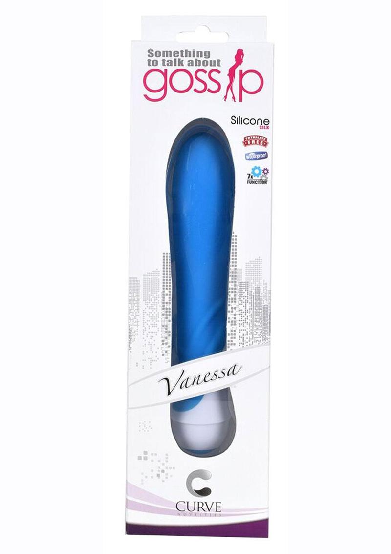 Gossip Vanessa 7 Function Silicone Vibrator - Blue