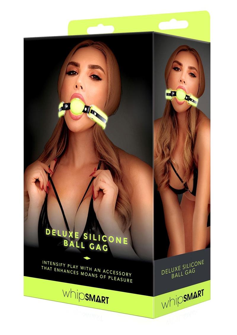 WhipSmart Glow in the Dark Deluxe Silicone Ball Gag