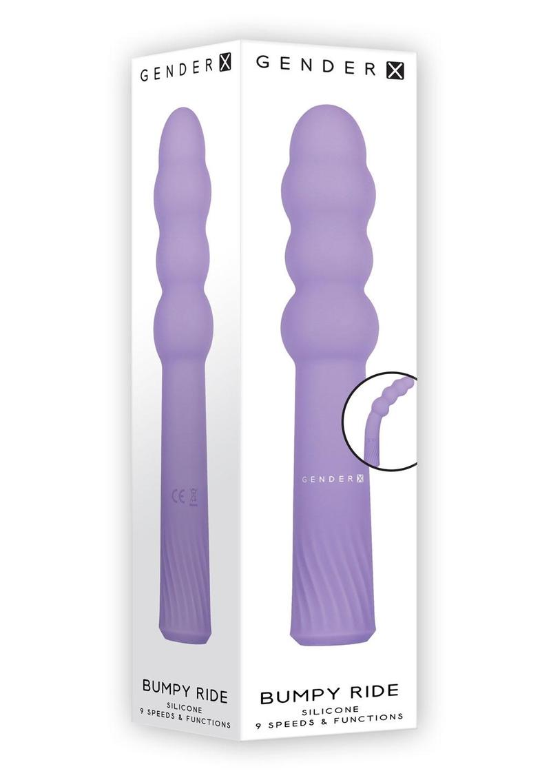 Gender X Bumpy Ride Rechargeable Silicone Vibrator - Purple