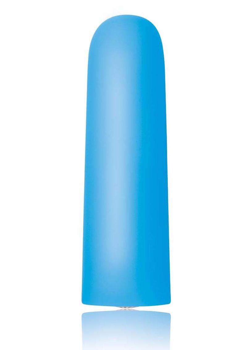 Exciter Mini Vibe Rechargeable Silicone Vibrator - Blue