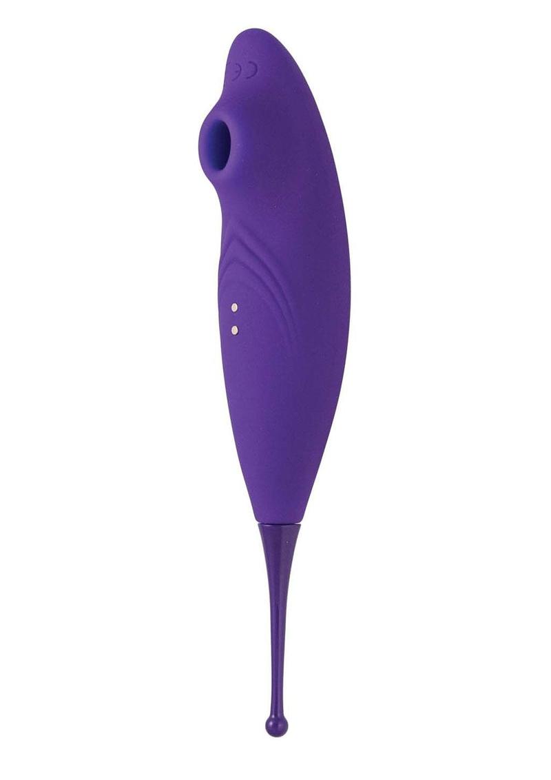Exciter Suction Vibe Rechargeable Silicone Clitoral Stimulator - Purple