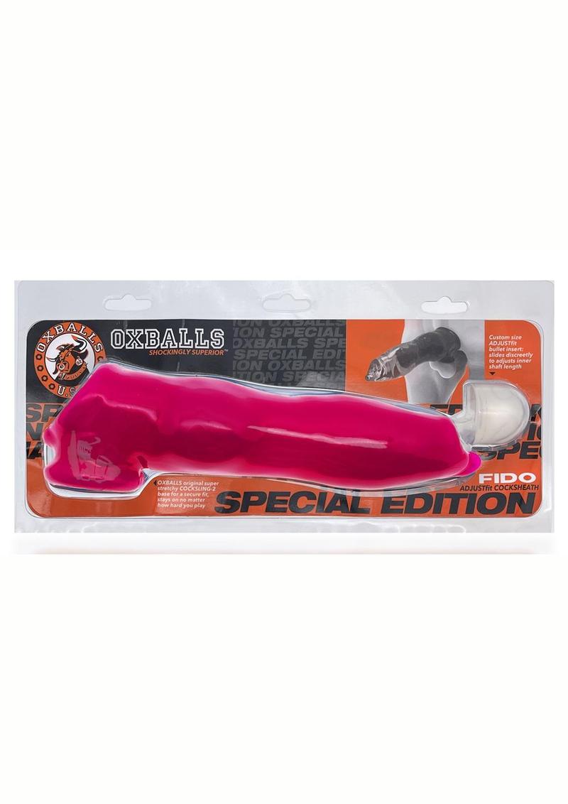 Oxballs FIDO Beast-Shaped Cocksheath with Bullet - Hot Pink