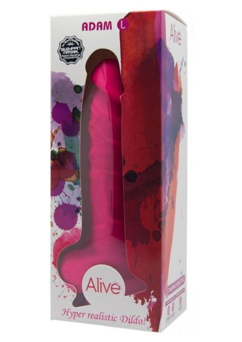 Alive Adam L Silicone Realistic Dildo - Pink
