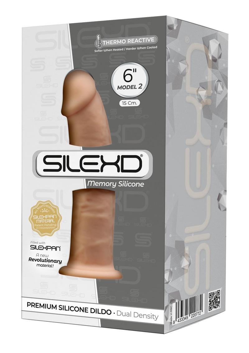 SilexD Model 1 XM02 Silicone Realistic Dual Dense Dildo 6in - Vanilla