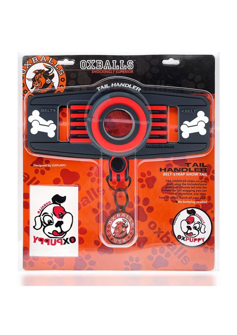 Oxballs Tail Handler Belt Strap Silicone Tail - Red