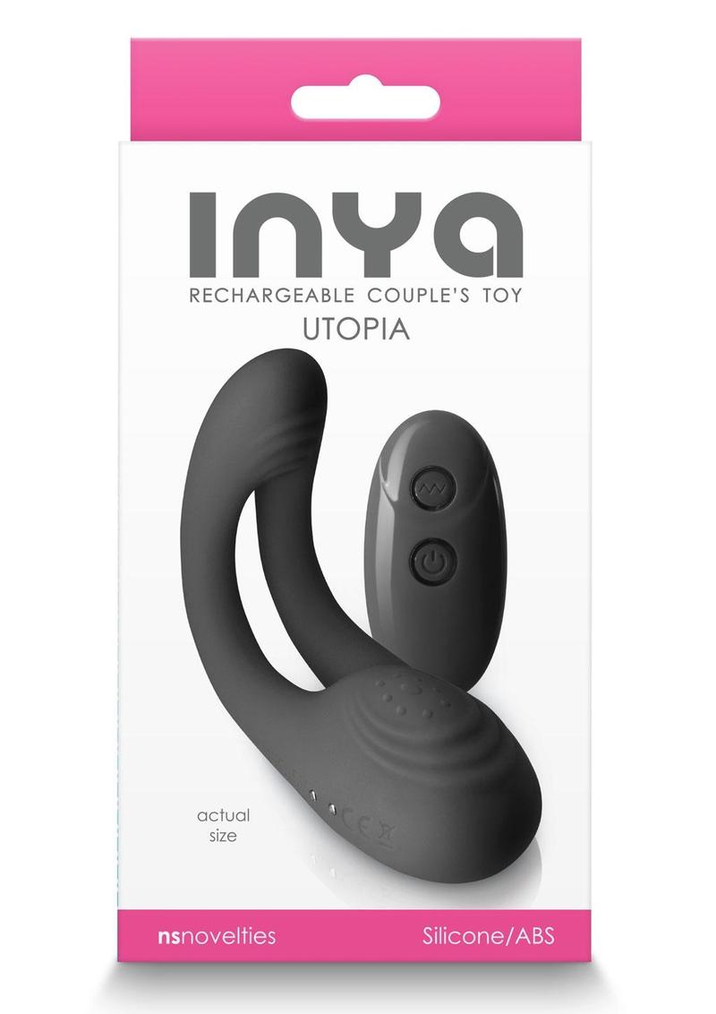 Inya Utopia Rechargeable Silicone Vibrator - Black