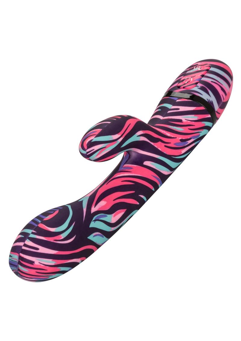 Naughty Bits Menage A Moi Silicone Rechargeable Dual Wand - Multi Color