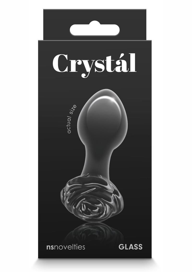 Crystal Premium Glass Rose Probe - Black