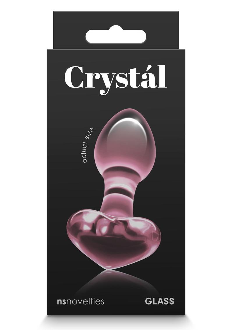 Crystal Premium Glass Heart Probe - Pink