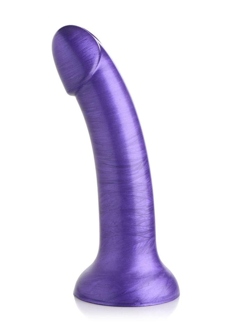 Strap U G-Tastic Metallic Silicone Dildo 7in - Purple