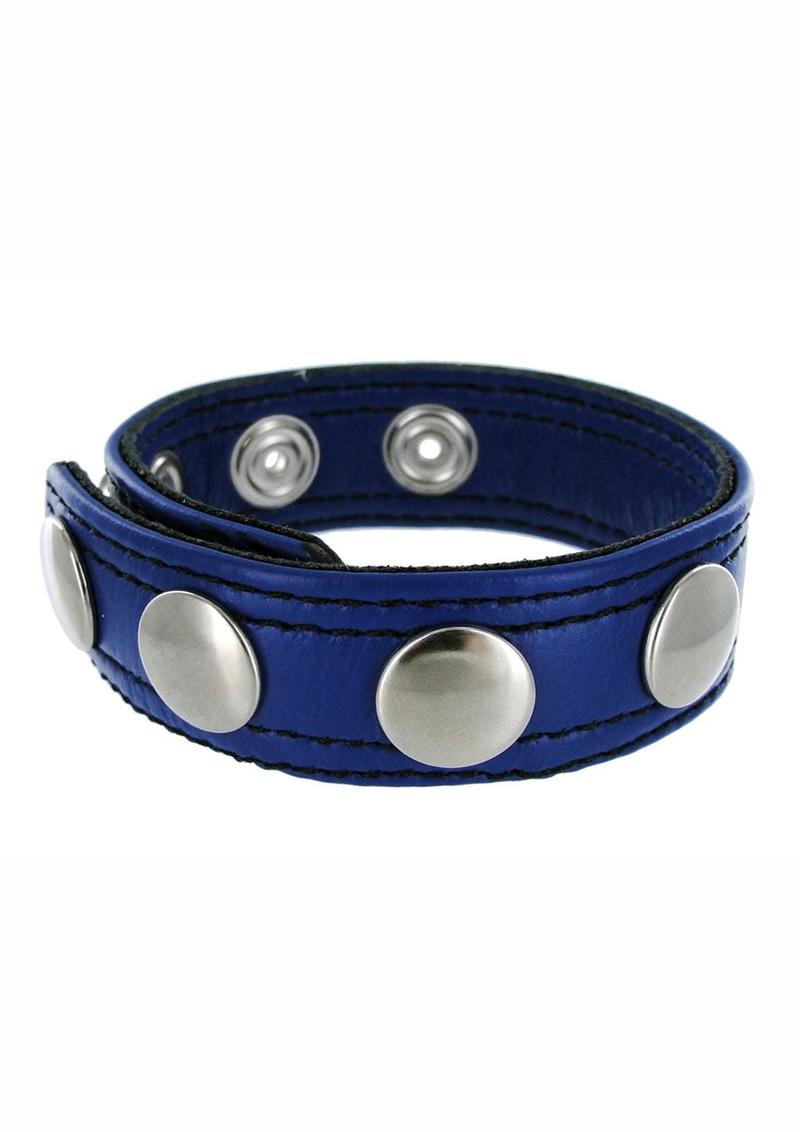 Strict Leather Blue Speed Snap Cock Ring - Blue