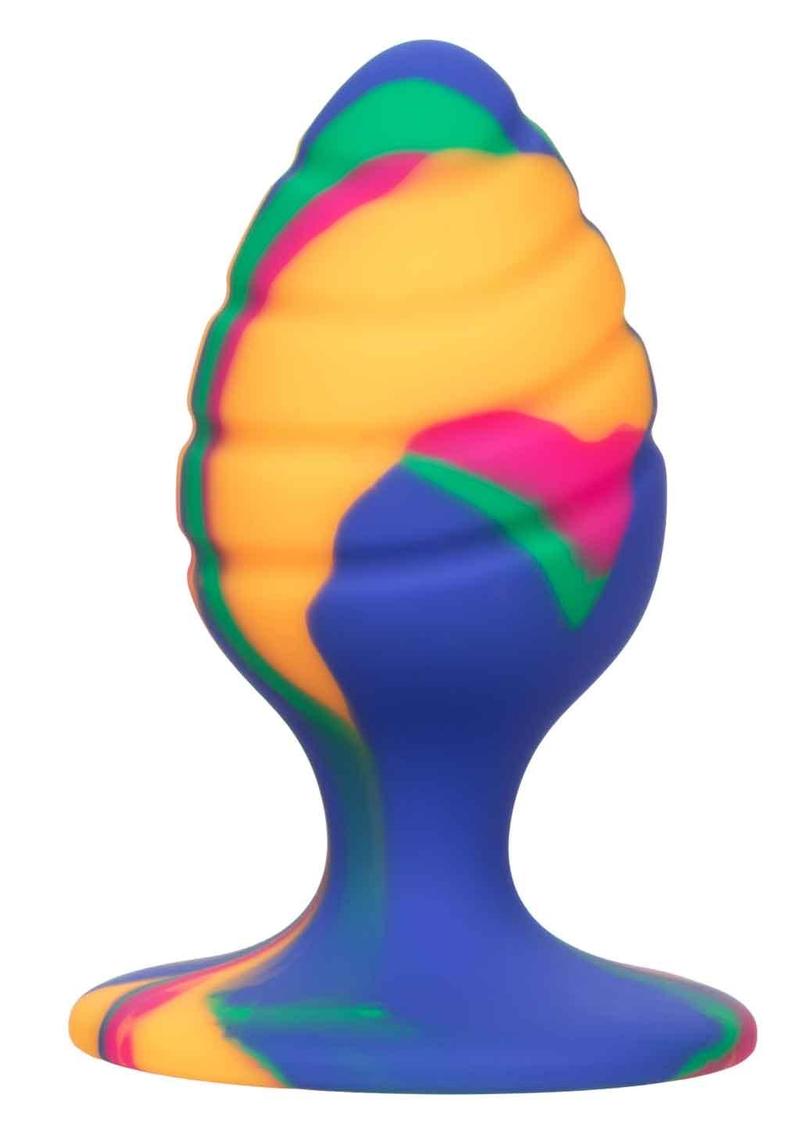 Cheeky Swirl Tie-Dye Silicone Plug Medium - Multicolor