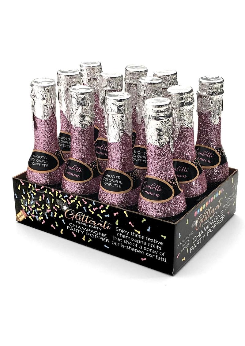 Glitterati Champagne Confetti (12 per Display) - Multicolor
