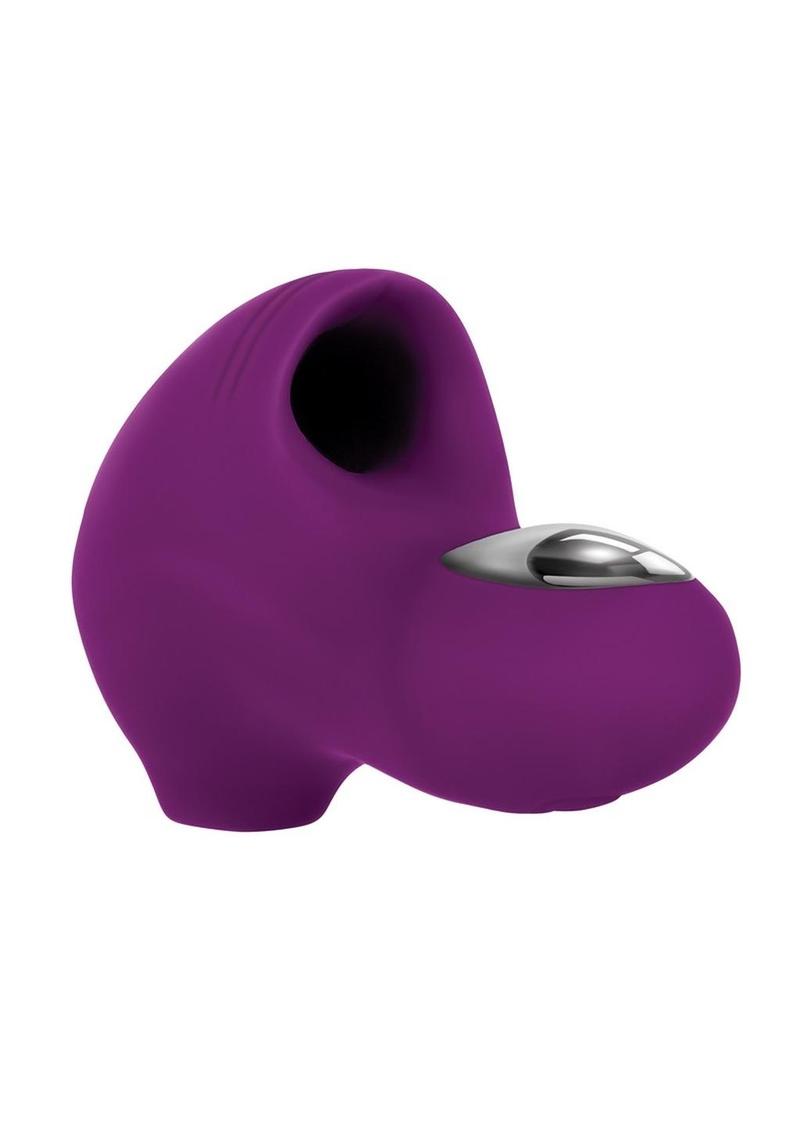 Sucker For You Silicone Rechargeable Clitoral Stimulator - Purple