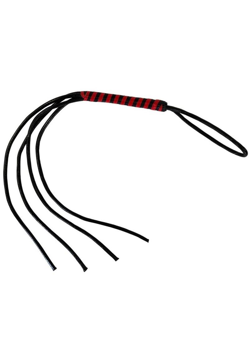 Prowler RED Heavy Duty Flogger - Black/Red