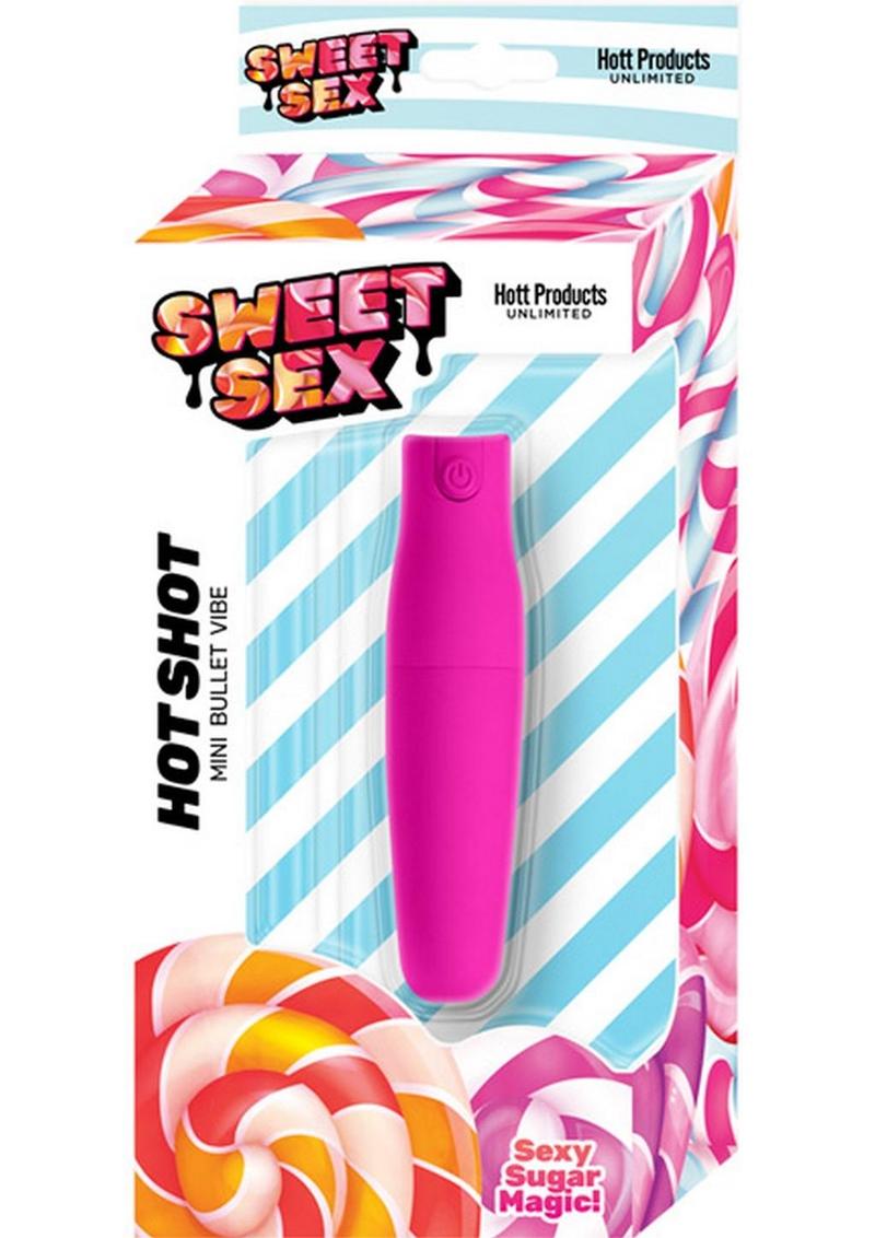 Sweet Sex Hot Shot Rechargeable Silicone Power Bullet - Magenta
