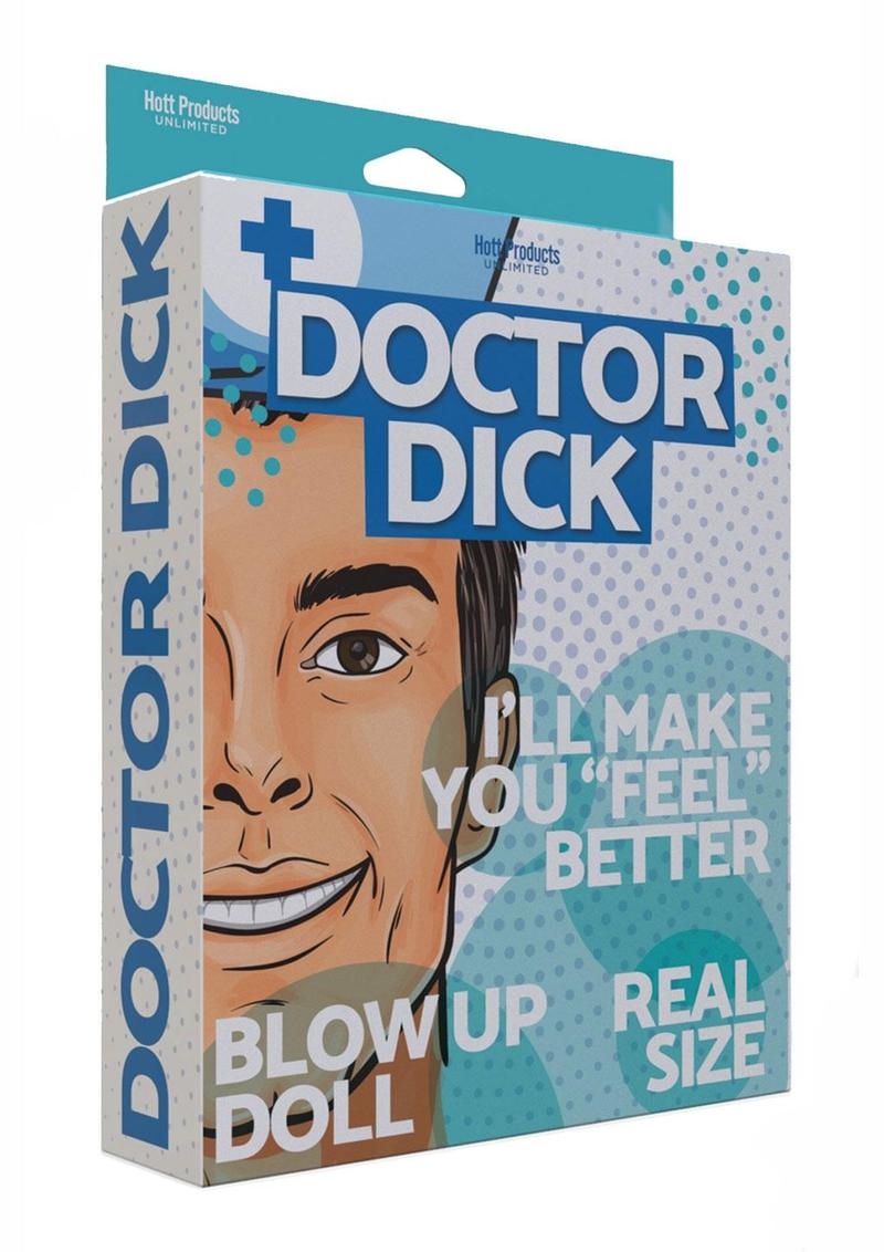 DOCTOR DICK BLOW UP PARTY DOLL - VANILLA