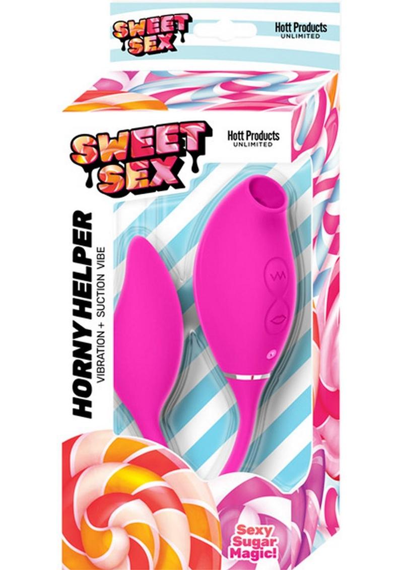 Sweet Sex Horny Helper Rechargeable Silicone Stimulator - Magenta