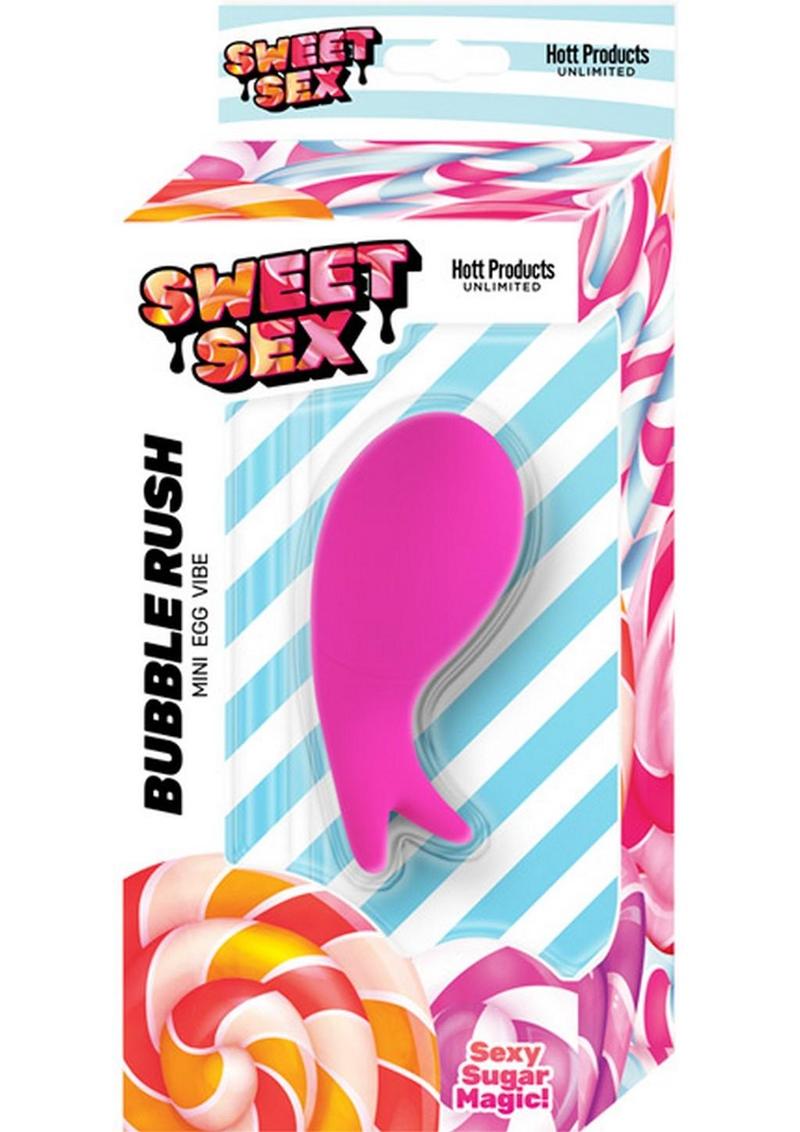Sweet Sex Bubble Rush Rechargeable Silicone Vibrator - Magenta