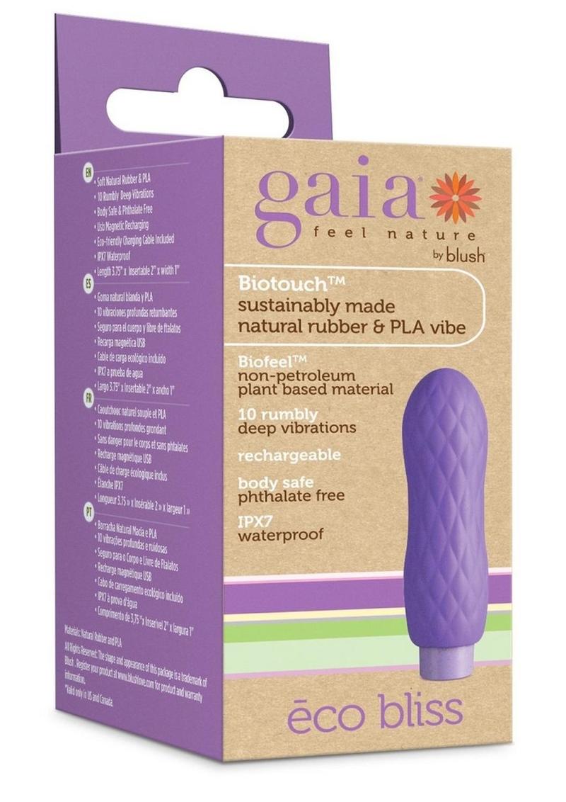 Gaia Eco Bliss Rechargeable Plant Based Vibrator - Lilac