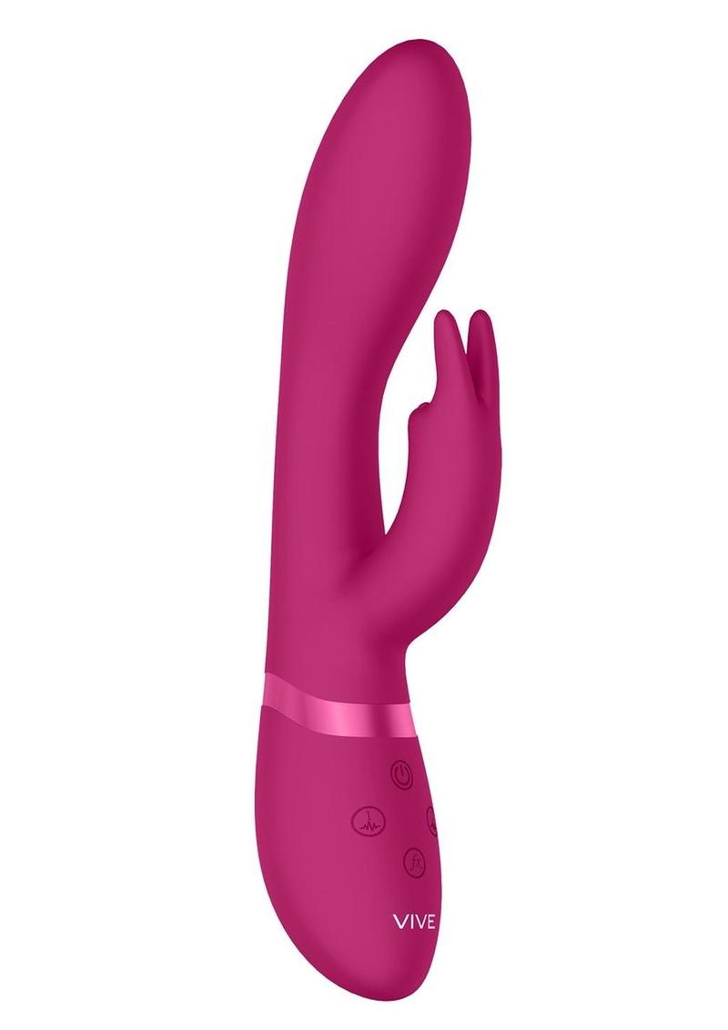 Vive Zosia Classic Rechargeable Silicone G-Spot Rabbit Vibrator - Pink