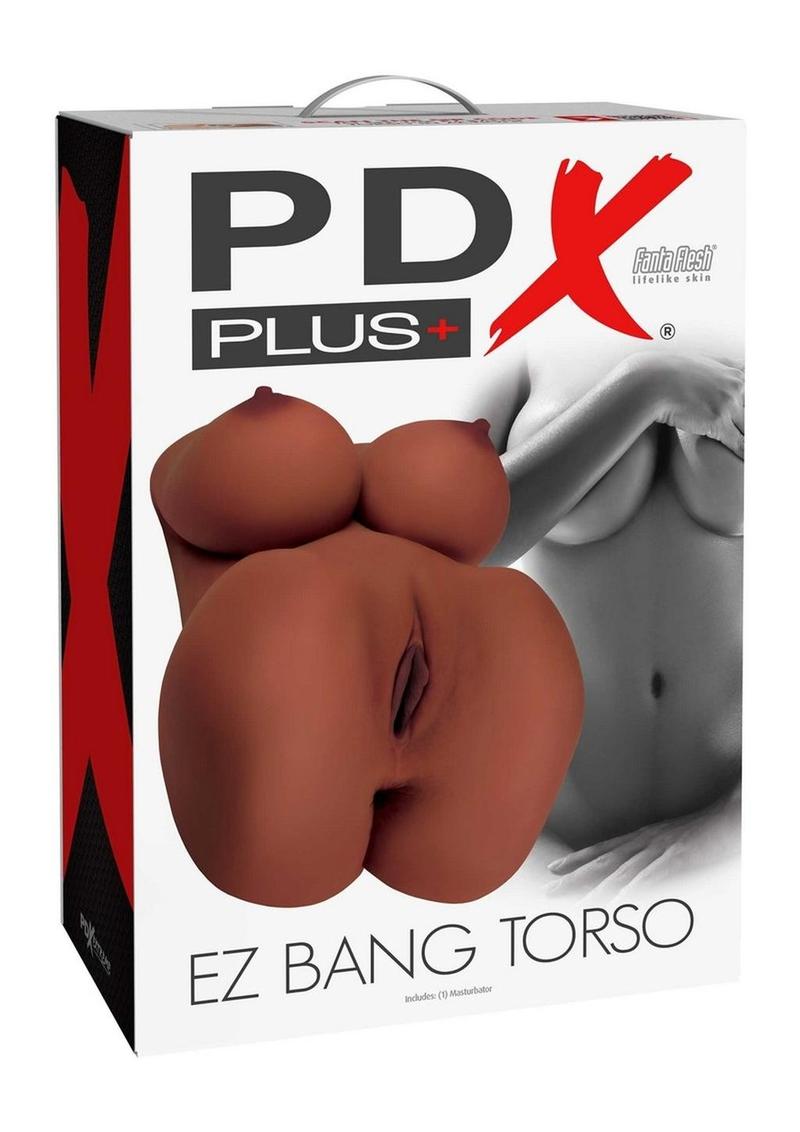 PDX Plus EZ Bang Torso Masturbator - Caramel