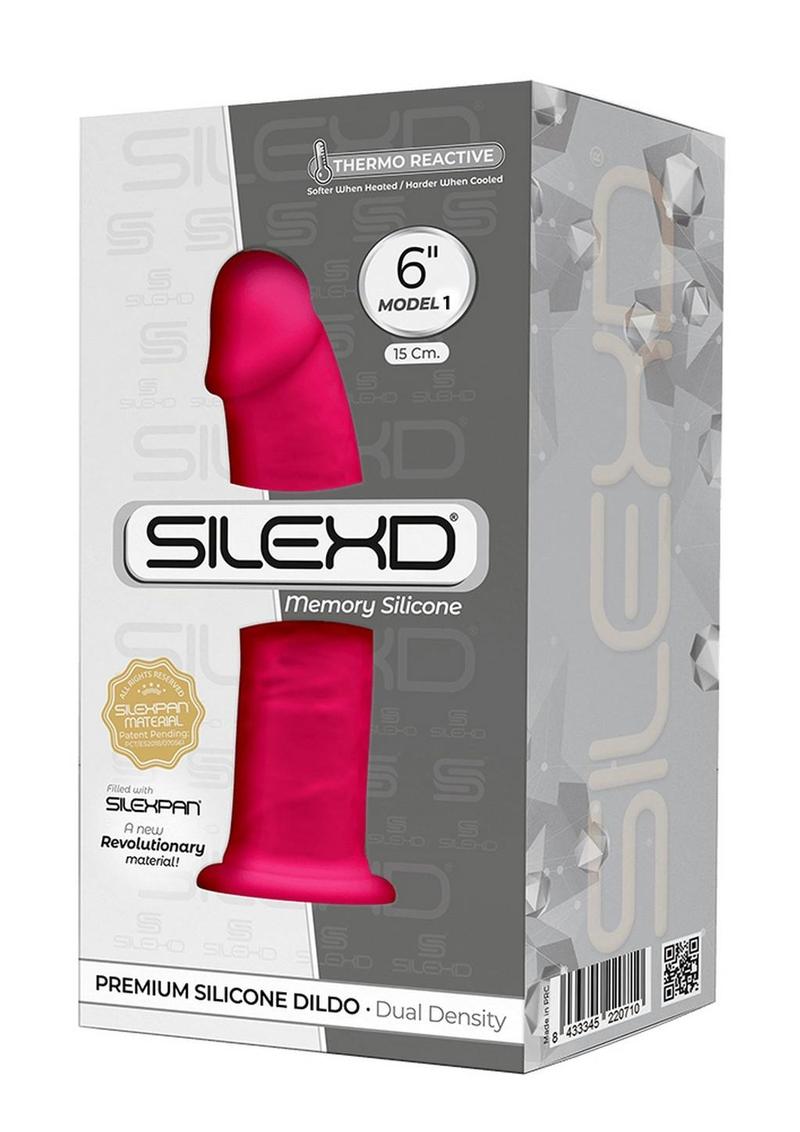 SilexD Model 1 XM02 Silicone Realistic Dual Dense Dildo 6in - Pink