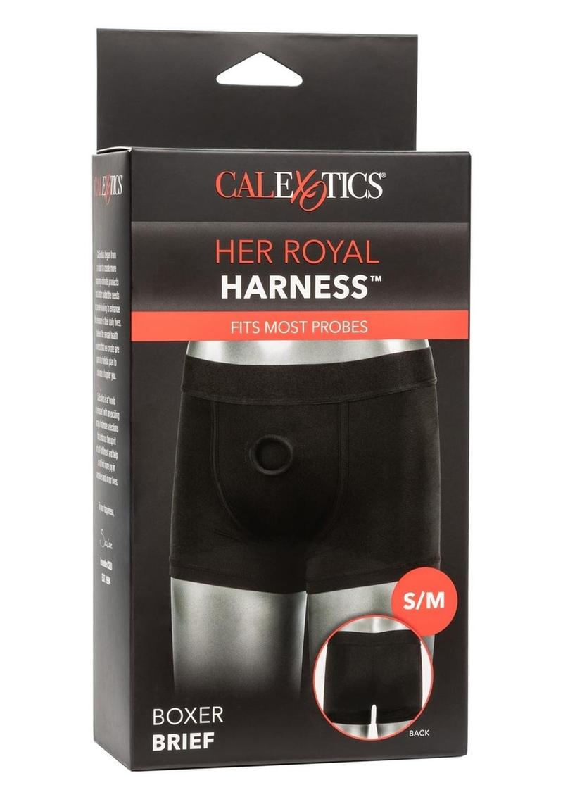 Her Royal Harness Boxer Brief - Small/Medium - Black