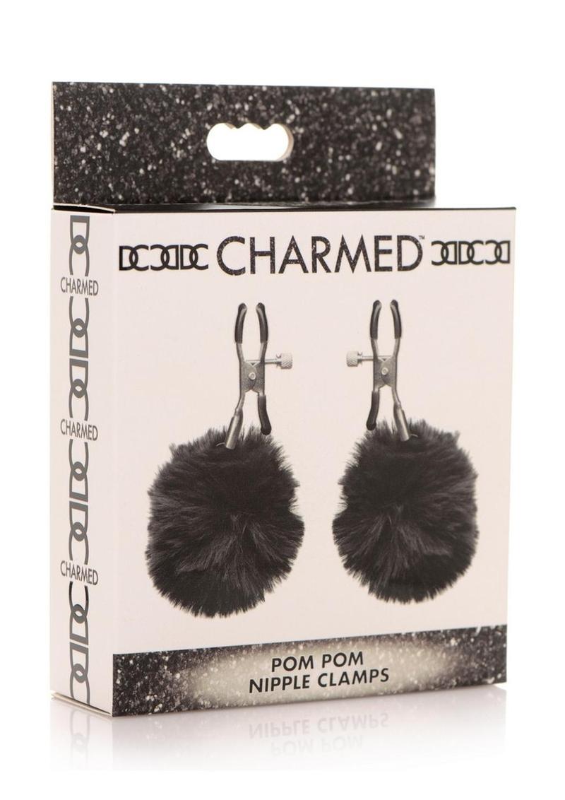Charmed Pom Pom Nipple Clamps - Black