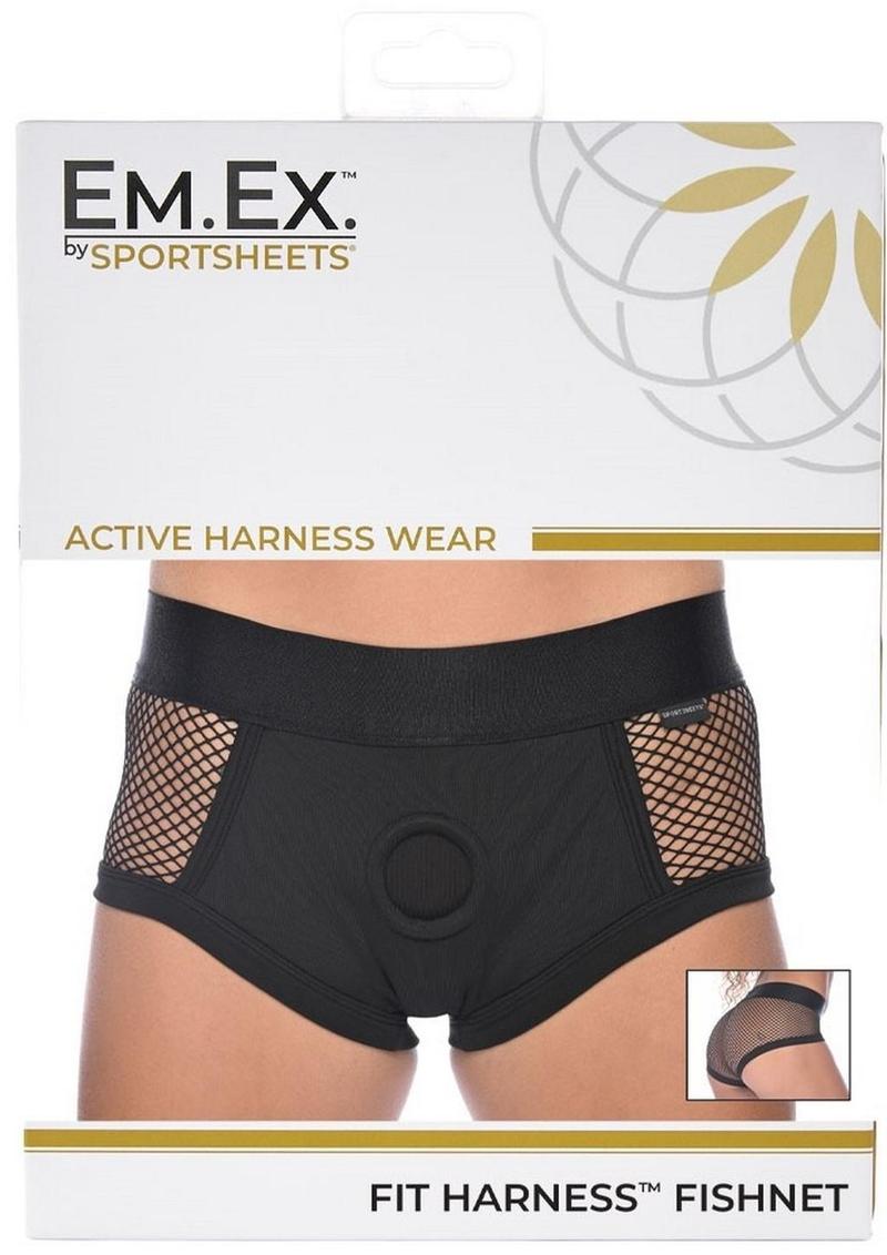 EM EX Fit Harness Fishnet - 2XLarge - Black