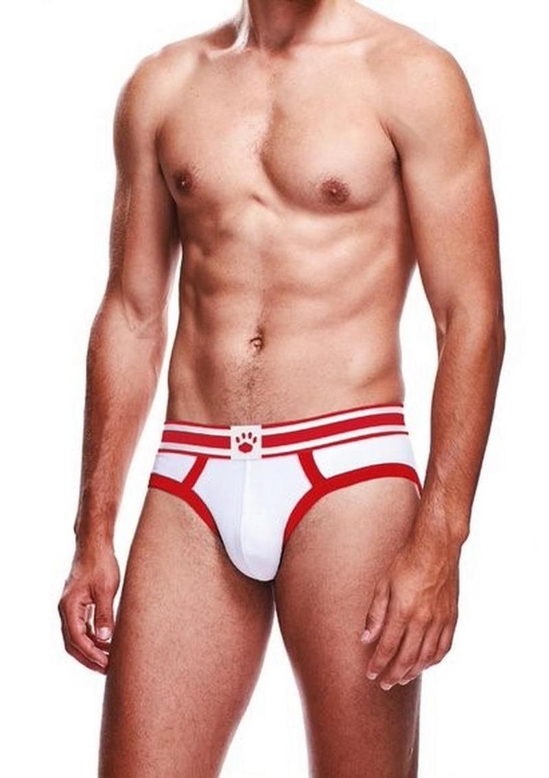 Prowler White/Red Brief - Large