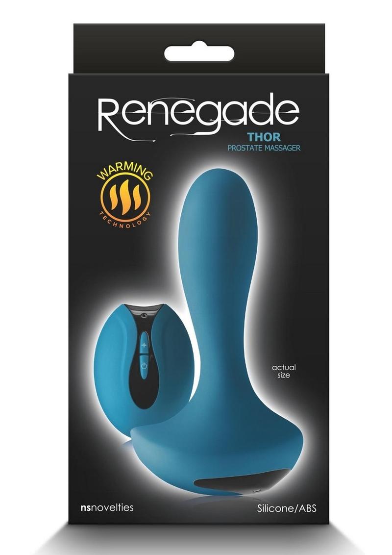Renegade Thor Rechargeable Silicone Remote Control Prostate Massager - Teal