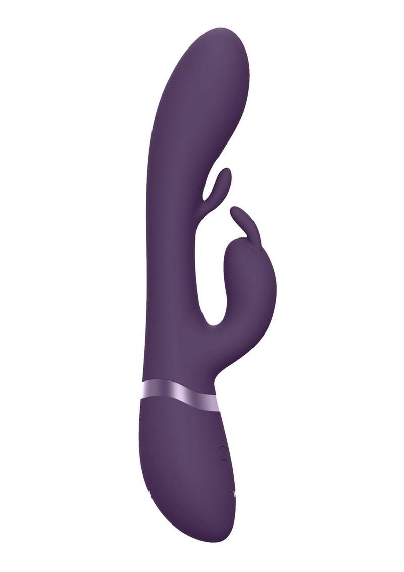Vive Tama Rechargeable Silicone Wave andamp; Vibrating G-Spot Rabbit - Purple