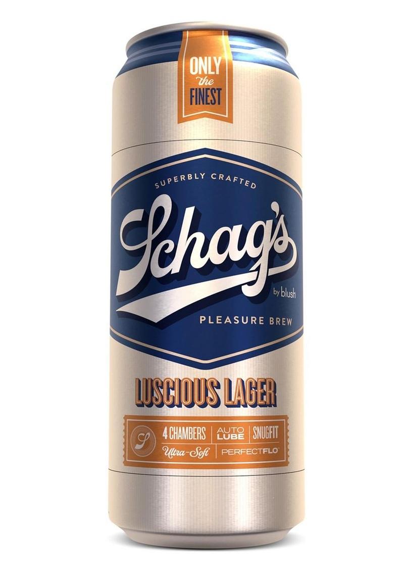 Schag`s Luscious Lager Beer Can Stroker - Frosted