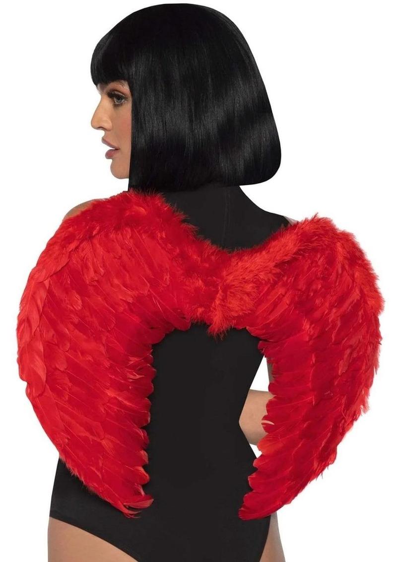 Marabou Trim Wings - O/S - Red