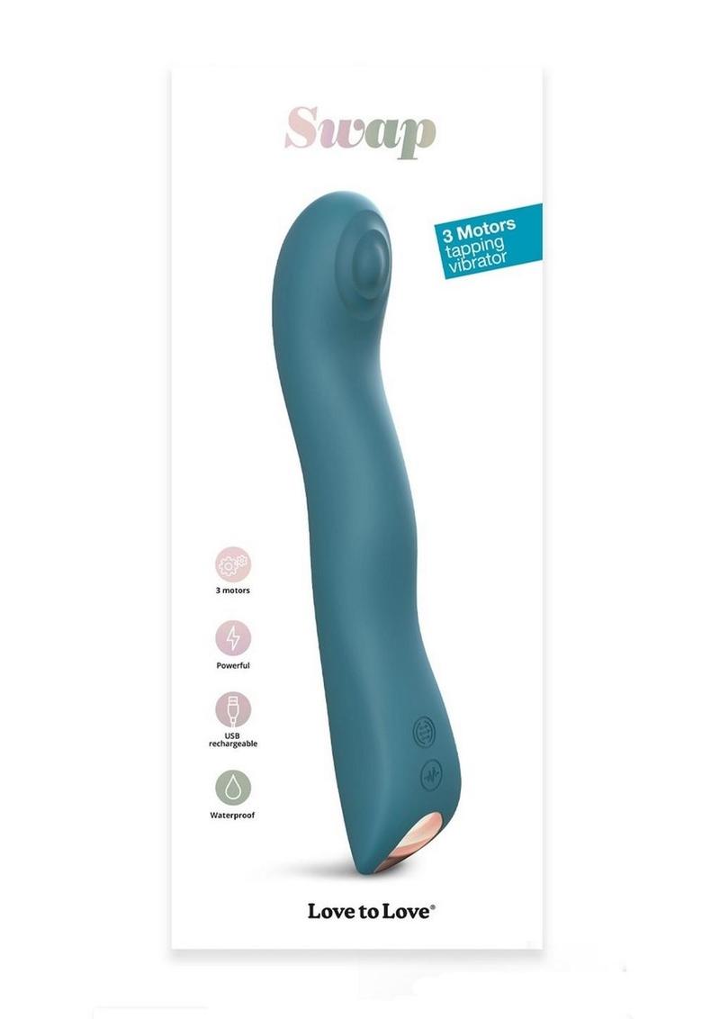 Swap Rechargeable Silicone Anal Vibrator - Teal Me