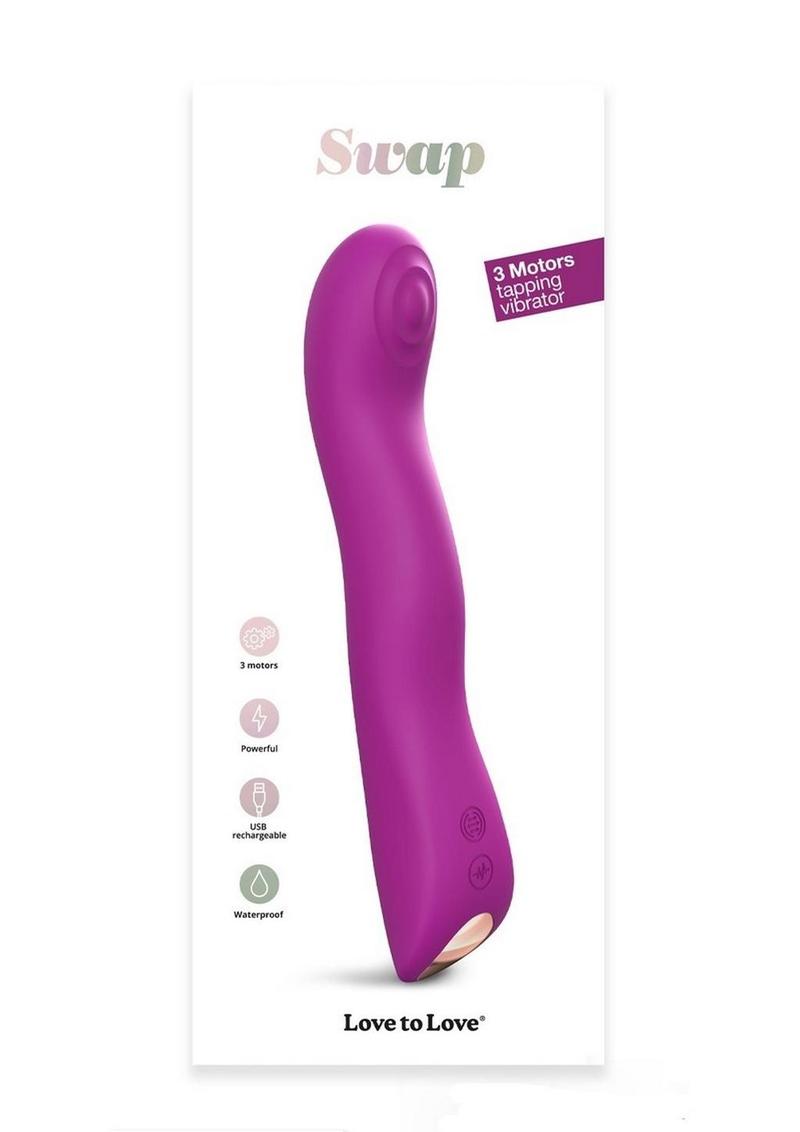 Swap Rechargeable Silicone Anal Vibrator - Sweet Orchid