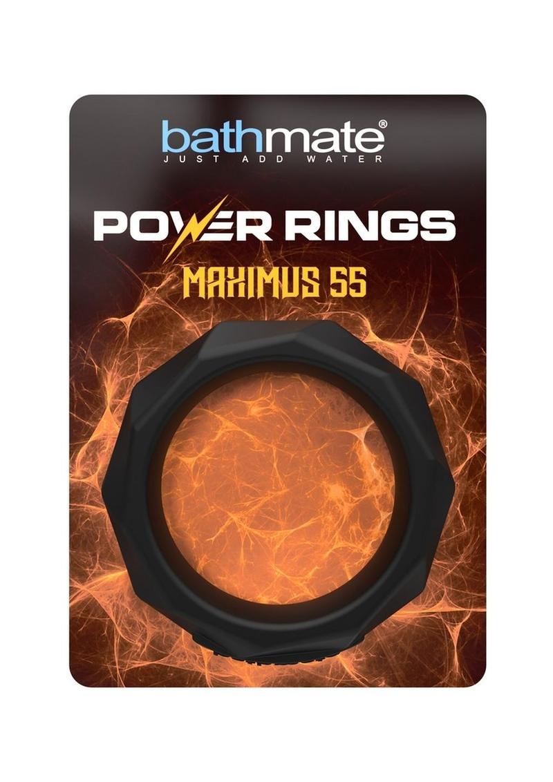 Bathmate Power Ring Maximus 55 Silicone Cockring - Black