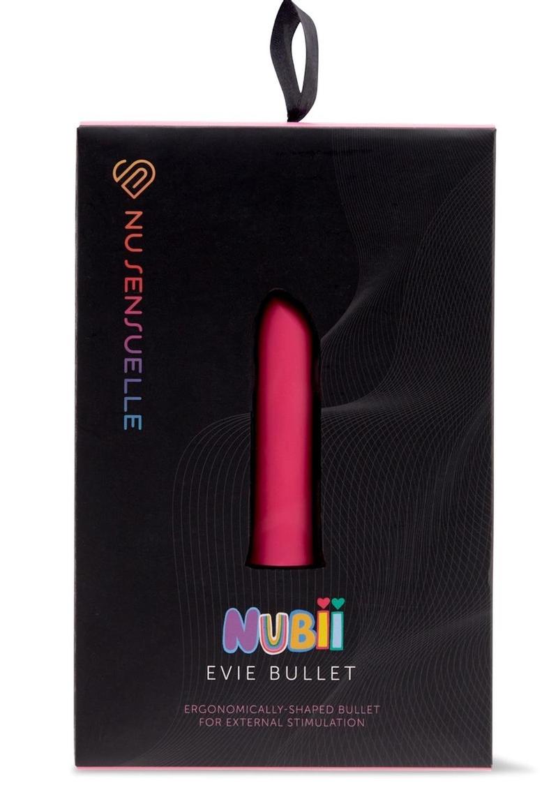 Nu Sensuelle Evie Nubii Rechargeable Silicone Bullet - Pink