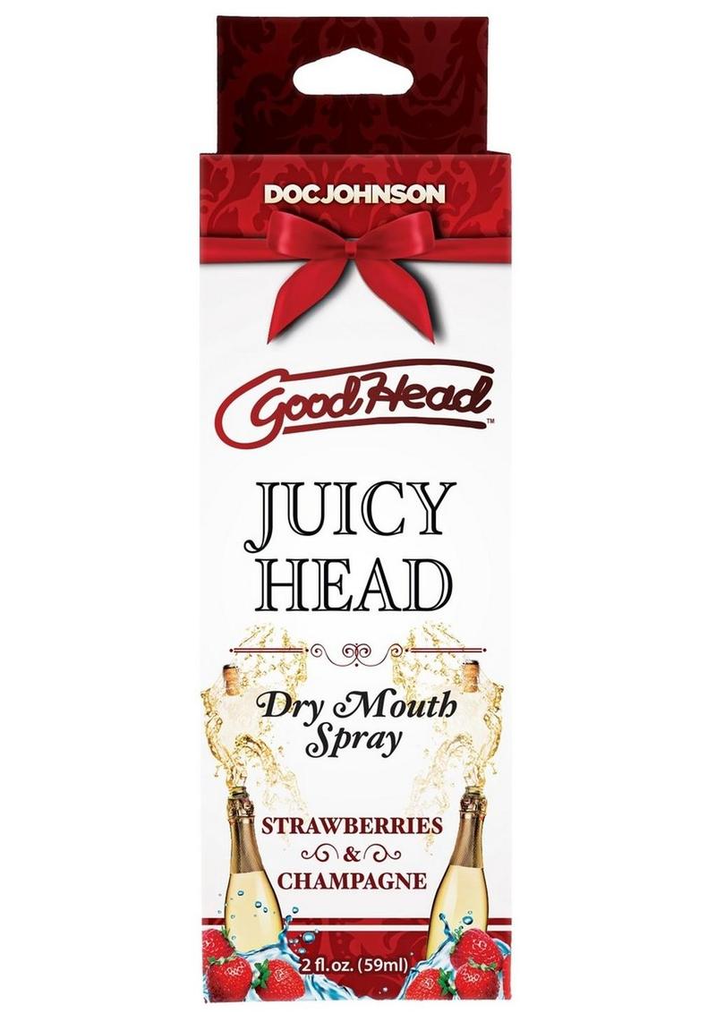 GoodHead Juicy Head Dry Mouth Spray - Strawberries and Champagne 2oz