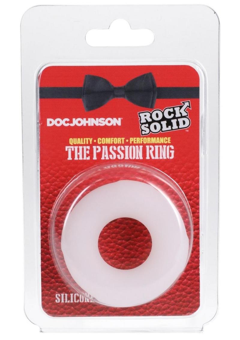 Rock Solid Passion Ring Silicone Cock Ring Holiday Edition - Frost