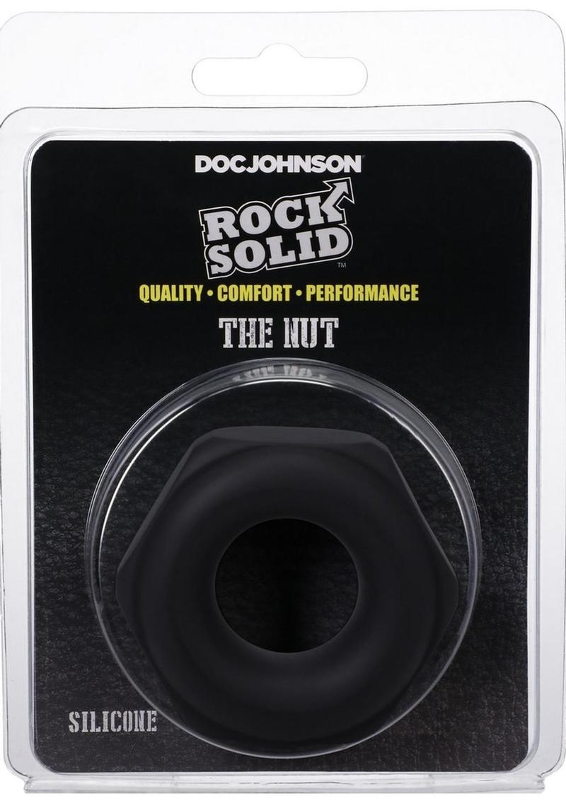 Rock Solid The Nutt Silicone Cock Ring - Black