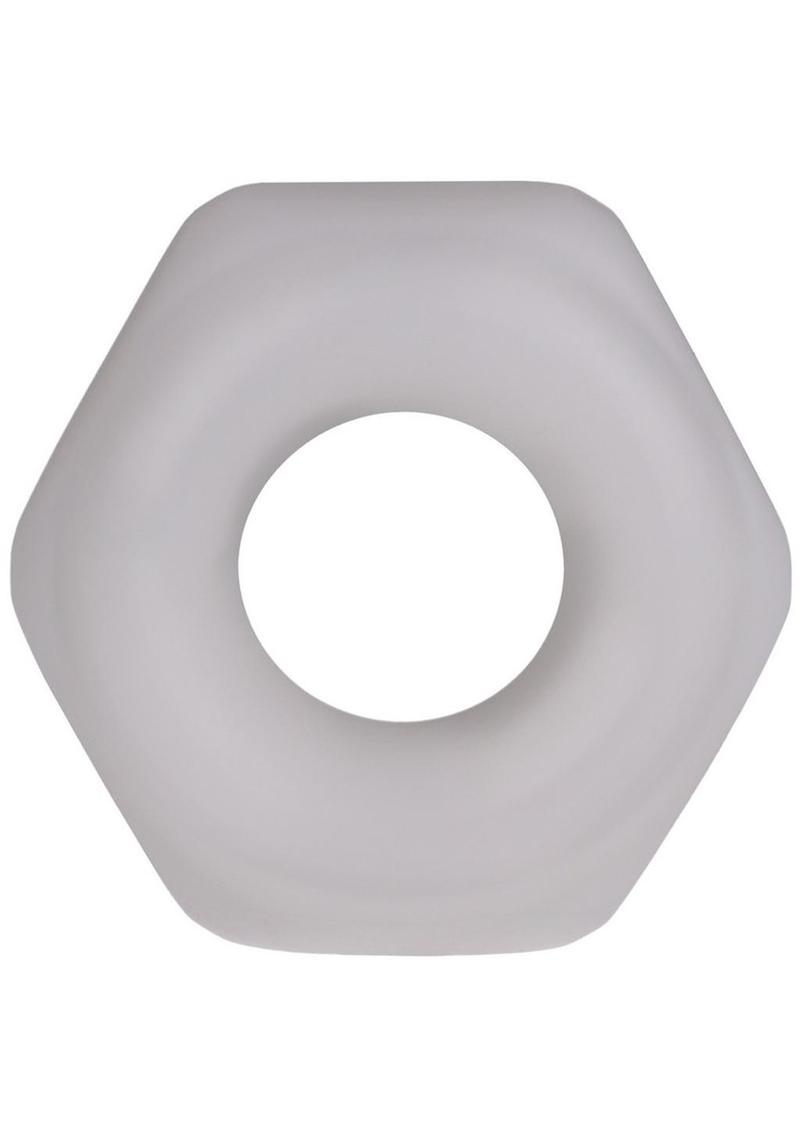 Rock Solid The Nutt Silicone Cock Ring - White