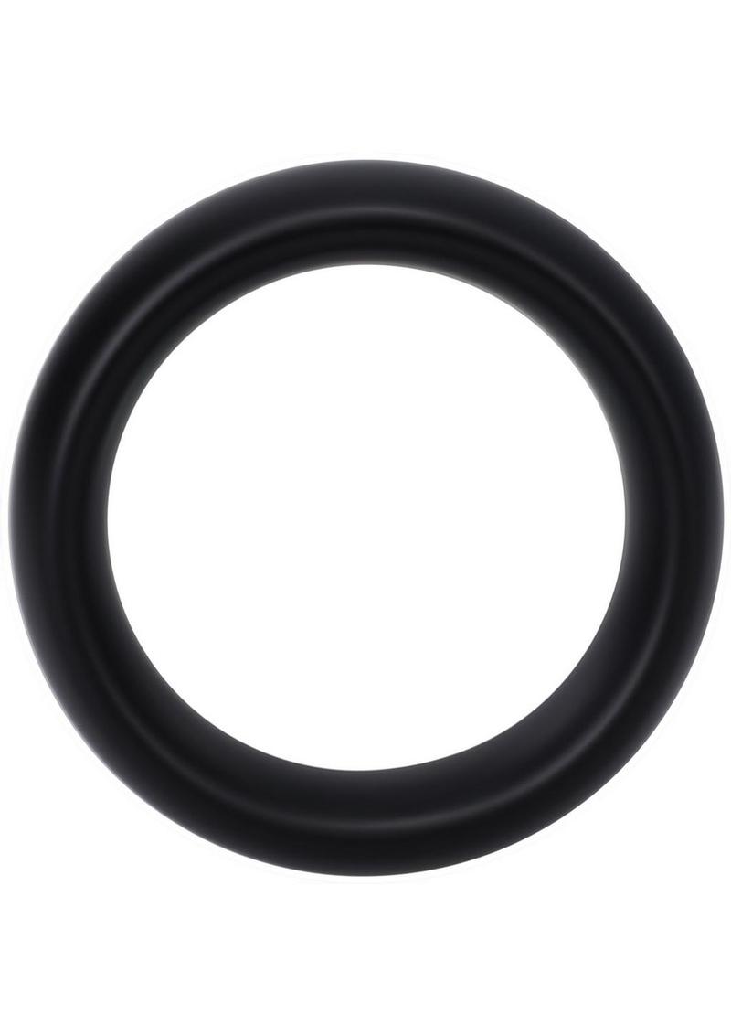 Rock Solid The Silicone Collar Cock Ring - Large - Black