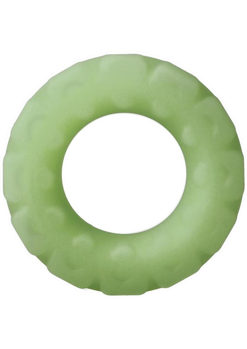 Rock Solid The Tire Silicone Glow in the Dark Cock Ring - Green